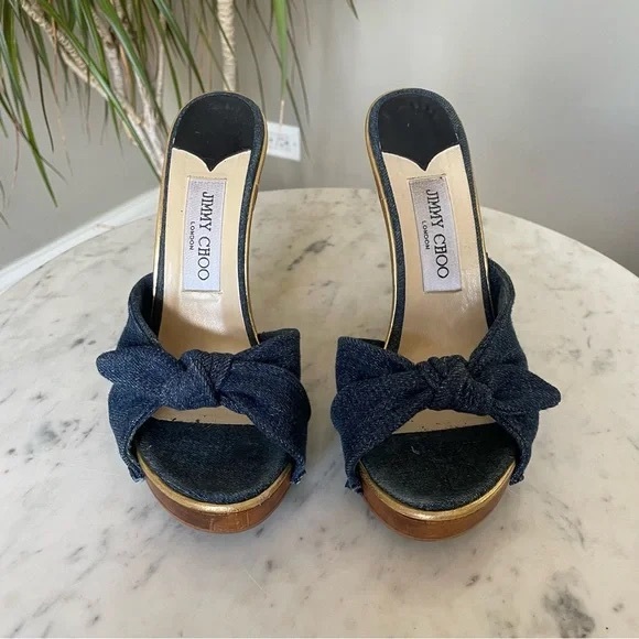 Jimmy Choo Studded Entice Platform Mule Sandal - Picture 9 of 9